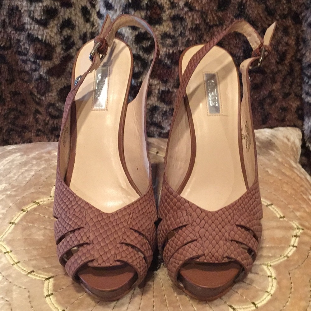 Guess high heels, brown, 7M